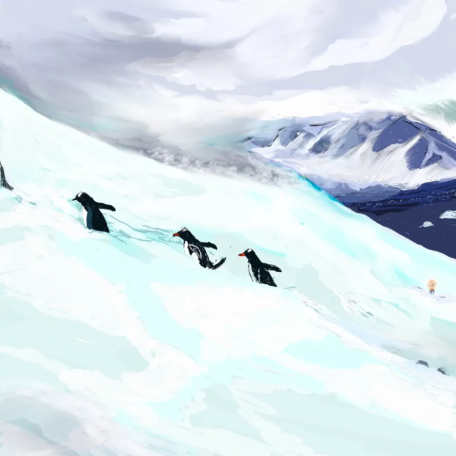 Walking penguin